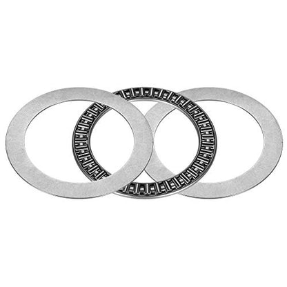 uxcell AXK7095 Needle Roller Thrust Bearings with 2 Washers, 70mm Inner Diameter, 95mm OD 4mm Width Chrome Steel - size: 70x95x4mm
