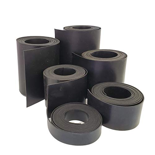 Rubber Sheet Warehouse .125" (1/8") Thick x 3" Wide x 10' Feet -Neoprene Rubber Strip Commercial Grade 65A, Smooth Finish, Solid Rubber, Perfect for Weather Stripping, Gasket, Costume & DIY Projects - size: 3" x 10', style: .125" thick