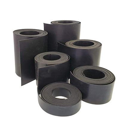 Rubber Sheet Warehouse .125" (1/8") Thick x 3" Wide x 10' Feet -Neoprene Rubber Strip Commercial Grade 65A, Smooth Finish, Solid Rubber, Perfect for Weather Stripping, Gasket, Costume & DIY Projects - size: 3" x 10', style: .125" thick