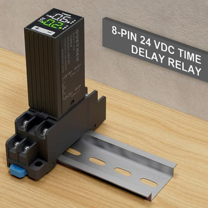 LCD Digital Display Relay, 8-Pin 24 VDC DPDT - size: 8-Pin 24 VDC
