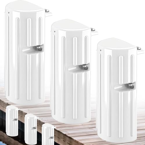 Dock Bumper Fender,Boat Dock Bumpers for Edge or Side - color: White, size: 3 Pack