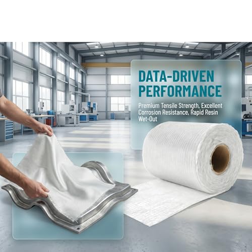 1708 Biaxial Fiberglass Cloth Tape 5" x 10 Yards (30 ft) | 17 oz Biaxial + 0.75 oz Mat | for Marine & Auto Repair, Seams, High-Strength Reinforcement - size: 5“ x 30ft