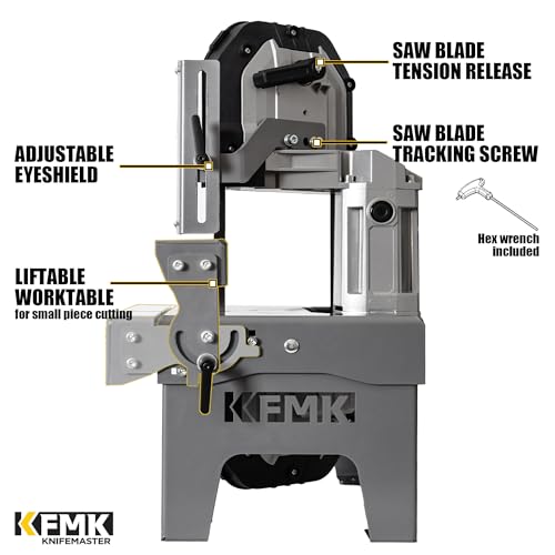 Tabletop Band Saw, 5’’ Cutting, 137-472 FPM, 10A Motor Metal Bandsaw