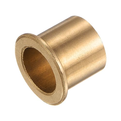 HARFINGTON 2pcs Flange Bearing Sleeve 16mm Bore 20mm OD 20mm Length 2mm Flange Thickness Bronze Bushing Self Lubricating Bushings Sleeve for Industrial Equipment - size: 16mm x 20mm x 20mm