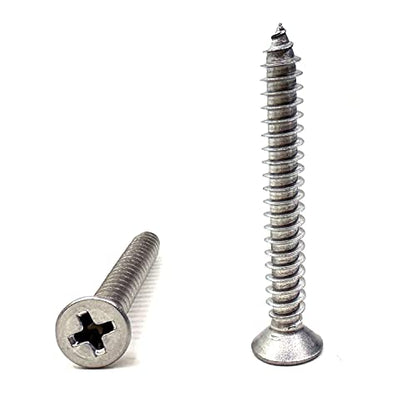 M5x40mm Wood Screws, Stainless Steel Flat Head Phillips Screw, Phillips Drive Countersunk Head Self-Tapping Screw, for Repairing Furniture, Carpentry or DIY20Pcs (M5x40mm) - size: M5x40mm