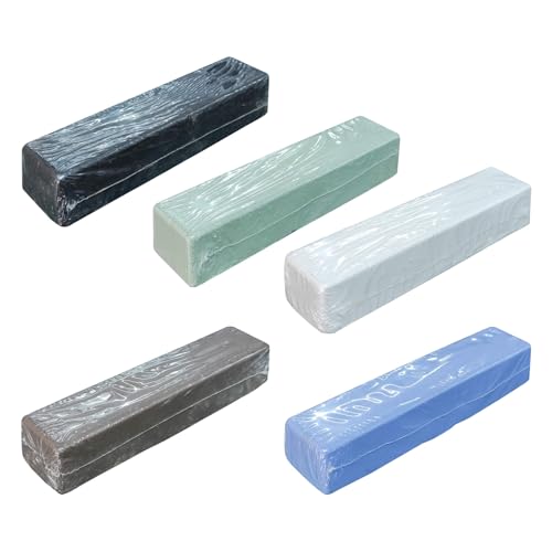 5pc 4 Oz Buffing Compound Kit for Polishing Stainless Steel, Aluminum Alloy