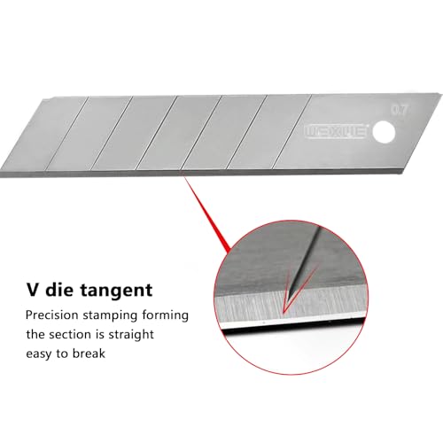 Tools 25mm Utility Knife Replacement Blades,60 Degree Snap Off SK4 Steel Blades for Retractable Cutting Knives, Hobby, Craft Knife, Box Cutter 20PCS - size: 25MM 20PC