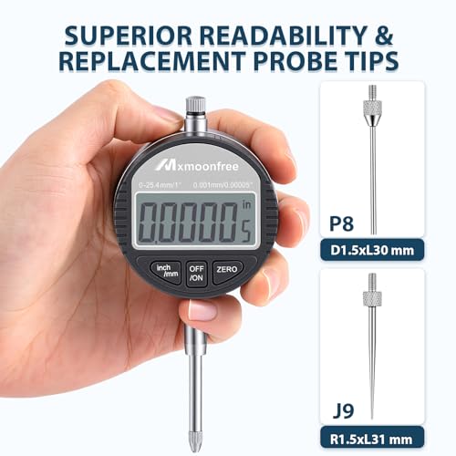 Digital Dial Indicator 1 inch | 0.00005" Resolution