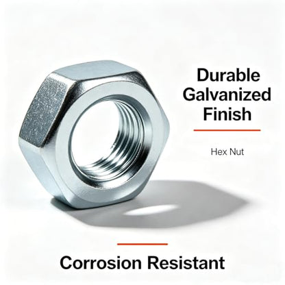 M27 3pcs Hex Nuts,M27 Galvanized Metric Hardware Nuts Sets - size: M27