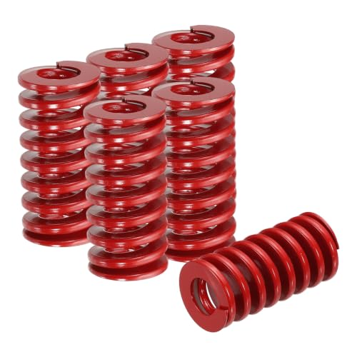 HARFINGTON 6pcs Die Spring 3/4" OD x 1.5" Free Length SMH4006, Red - size: 3/4" OD x 1.5" Free Length