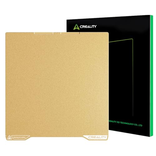 Creality K2 Pro Build Plate Original 325x310mm Dual Side Golden PEI Coating Spring Steel Magnetic K2 Pro Bed Plate Creality 3D Printer PEI Sheet for K2 Pro/K1 Max/Ender 3 V3 Plus - style: K2 Pro Textured