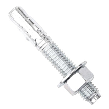 5/8" x 4‑1/4" Concrete Anchors Wedge Anchor, Carbon Steel,10 Pcs - size: 5/8"x4-1/4"