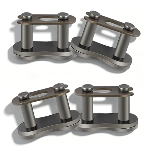 4PCS 420 Chain Master Link for Motorcycle,420 Roller Chain Connector Heavy Duty Alloy Steel,Universal Fit Replacement Motorcycle Chains/Bike Chains Master Link for Go Kart,Mini Bike