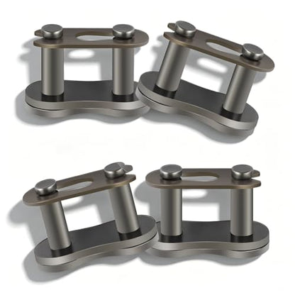 4PCS 420 Chain Master Link for Motorcycle,420 Roller Chain Connector Heavy Duty Alloy Steel,Universal Fit Replacement Motorcycle Chains/Bike Chains Master Link for Go Kart,Mini Bike