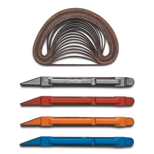 1/4" Sanding Detailer Coarse Grit Kit for Wood Working, Model Building, 3D Printing, Detail Sanding