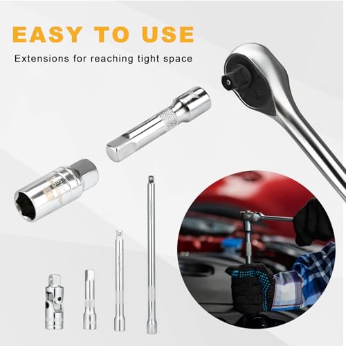 AEROFORCE 3/8-Inch Drive Spark Plug Socket Set (12PC Spark Plug Socket Set) - size: 12PC Spark Plug Socket Set