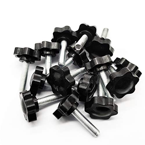 M6 x 25mm Thread Clamping Knob, Thumb Screw, Star Hand Knob Tightening Screw Knob for Machinery, 15Pcs - size: M6 x 25mm