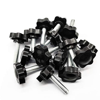 M6 x 25mm Thread Clamping Knob, Thumb Screw, Star Hand Knob Tightening Screw Knob for Machinery, 15Pcs - size: M6 x 25mm