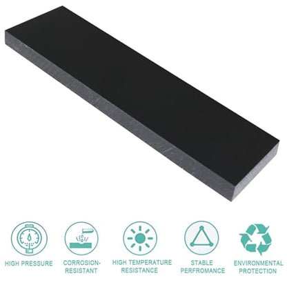 High-Density Polyethylene (HDPE) Plastic Sheet (1, Black, 3" X 12"X 1") - color: Black, size: 3" X 12"X 1"