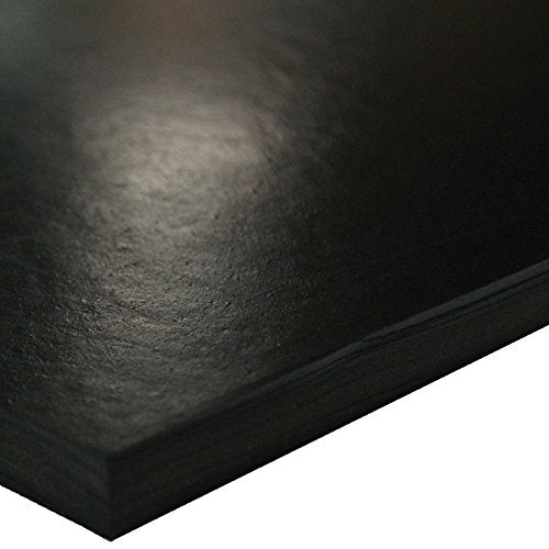 Small Parts 33-006-375-006-006 SBR (Styrene Butadiene Rubber) Sheet, 60 Shore A, Black, Smooth Finish, No Backing, 3/8" Thickness, 6" Width, 6" Length