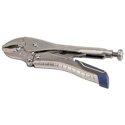 IRWIN VISE-GRIP Locking Pliers, Fast Release, Curved Jaw with Wire Cutter, 7-Inch (IRHT82580)