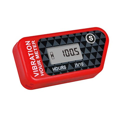 YOOREAL Vibration Hour Meter,Maintenance Hours Waterproof IP68 - color: Red