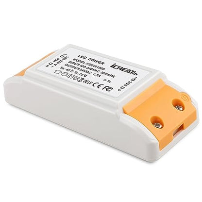 24V LED Driver, 120V AC to DC 24V 36W Class 2 Transformer, 24 Volt 36 Watt Power Supply Adapter for LED Strips G4, MR11, MR16 Bulbs, Computer Project and Any 24Volt Lights - size: 24V1.5A