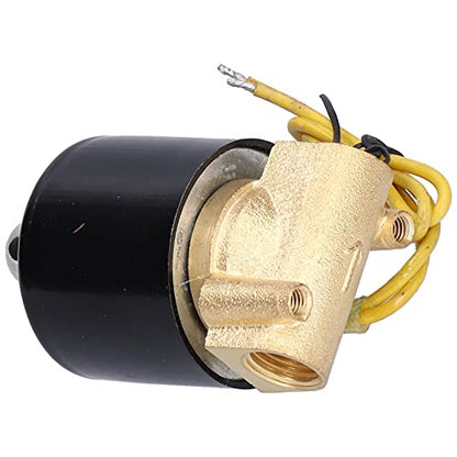 Electric Solenoid Valve, 2W-025-08 Brass Direct Acting Small NC Magnetic Valves for Water for Air for (DC24V)