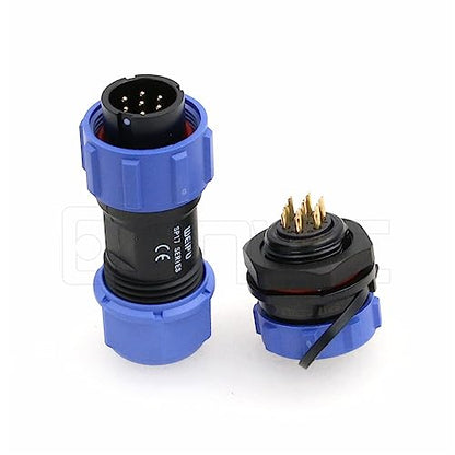 Weipu SP17 7 Pin Connector Waterproof IP68 Male Plug Female Socket Circular 6-10mm Cable Industrial Solar Electrical Connector - size: 7Pin 5A