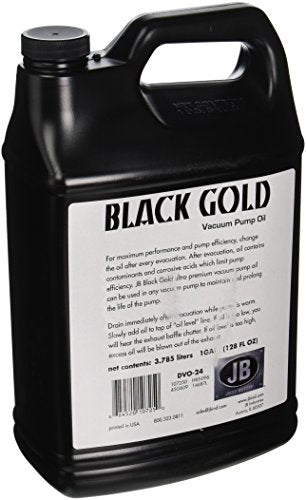 JB Industries DVO-24 Bottle of Black Gold Vacuum Pump Oil, 1 gallon - GIDDS-2463009