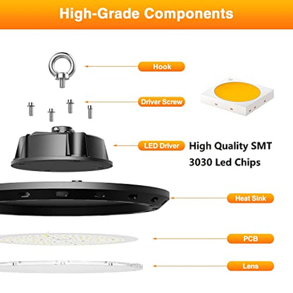 300W UFO LED High Bay Light - size: 300W1P-Dimmable