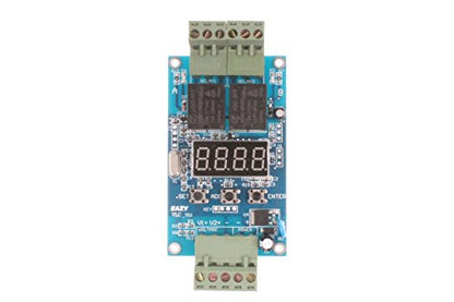 NOYITO 30-Step Programmable Time Relay Control Board Multi-Segment Setting ON Off Switch Multi-Group Timing 2-Channel Control Board (24V) - size: 24V