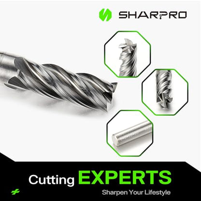 6mm Shank End Mill 6mm Cutting Dia. 4 Flutes AlCrN Coated Carbide Square CNC End Mills, Apply for Alloy Steel, Stainless Steel, and Various Cast Iron - size: 6mm(4 Flute)