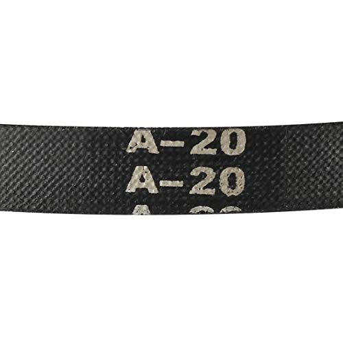 uxcell A20 Drive V-Belts 20" Inner Length 13mm Width 8mm Thick JIS Standard A-Section Rubber Drive Transmission Belt - size: 20"