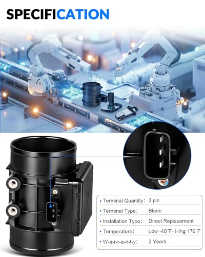 Mass Air Flow Sensor for:-Chevy Tracker 1999-2003 1.6L 2.0L - size: FP3913215