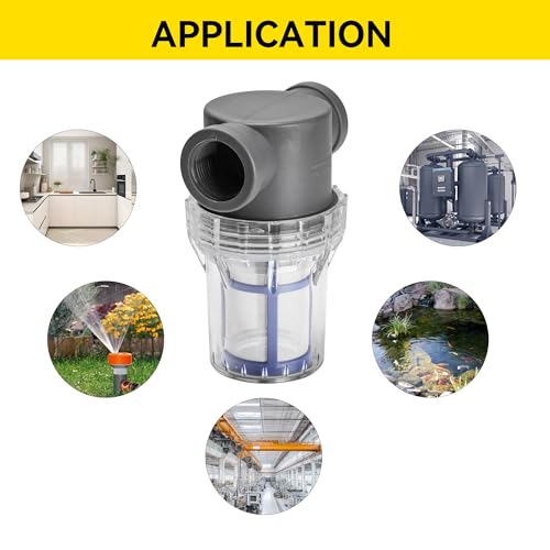 3/4'' Female NPT in-Line Strainer - Garden Hose Filter for High Pressure Washer, Sediment Filter with 100 Mesh Stainless Steel Screen (3/4'' 100 Mesh) - style: 3/4'' 100Mesh