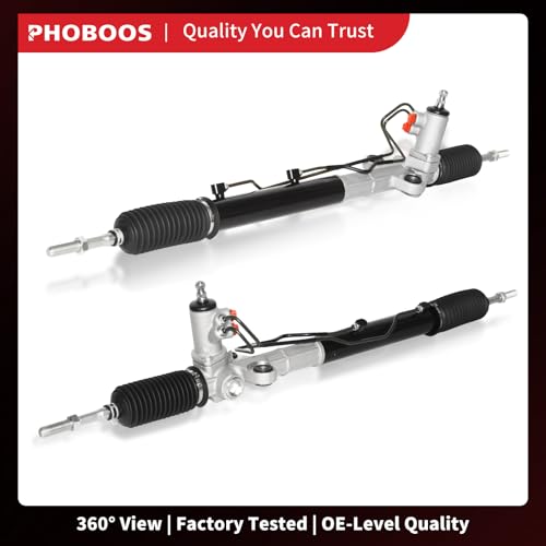PHOBOOS Hydraulic Power Steering Rack and Pinion Fit for Hyundai Santa Fe - size: 26-2425