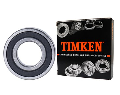 2PACK TIMKEN 6004-2RS Double Rubber Seal Bearings 20x42x12mm, Pre-Lubricated and Stable Performance and Cost Effective, Deep Groove Ball Bearings