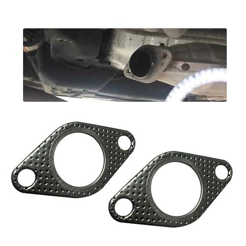 2 PCS Car Exhaust Gasket,1.5 Inch Reinforced High Temperature Gasket Exhaust Flange Gasket Car Accessories,Catalytic Converter Gasket,Exhaust Flange Gasket for Most Trucks Cars and SUVS - size: 1.5 In