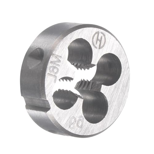 M6x1mm Metric Left Hand Tap and Die Set,Machine Thread Screw Tap with Round Threading Die,Tap & Die Kit for Nut Screw Bolt Thread Repair - size: M6x1mm