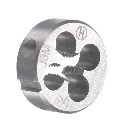 M6x1mm Metric Left Hand Tap and Die Set,Machine Thread Screw Tap with Round Threading Die,Tap & Die Kit for Nut Screw Bolt Thread Repair - size: M6x1mm