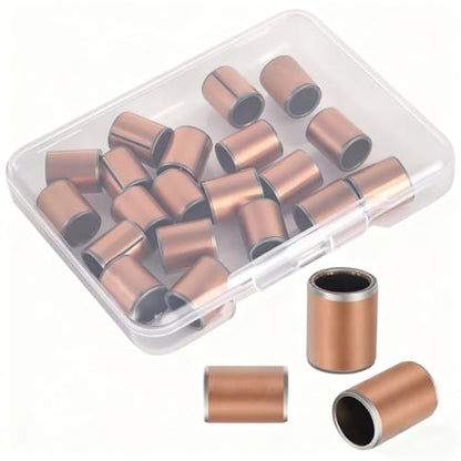 20PCS Sleeve Bearings 8mm Borex10mm ODx6mm Length, Oilless Self-Lubricating Bronze Bushings, High Load Capacity Plain Bearings for Machinery, Automotive, Fitness Equipment & Industrial Use - size: 8*10*6 MM