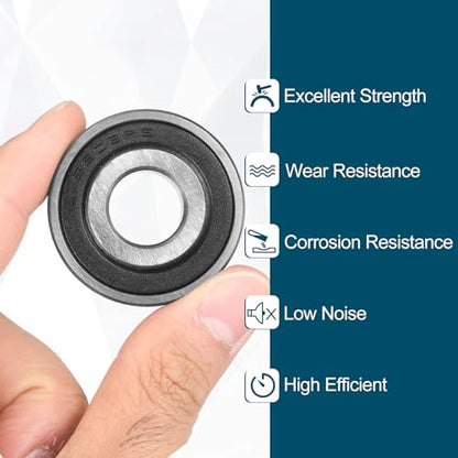 uxcell 4Pcs 154012-2RS Non-Standard Ball Bearings 15mm ID x40mm OD x12mm T - size: 154012-2RS