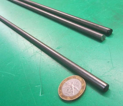 1018 Carbon Steel Round Rod .250" Diameter x 6 Foot Length 3 Pcs.