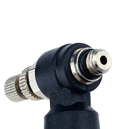 Quick Connect Air Hose Fittings 5Pcs 4mm to M5 Male Thread Air Flow Control Valve with Push to Connect Fitting, Pneumatic Speed Control Valve - size: 4mmxM5