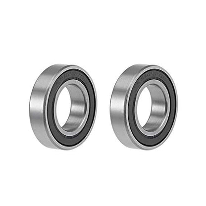 uxcell 6902-2RS Deep Groove Ball Bearings 15x28x7mm Chrome Steel Z2 2pcs - size: 15x28x7mm