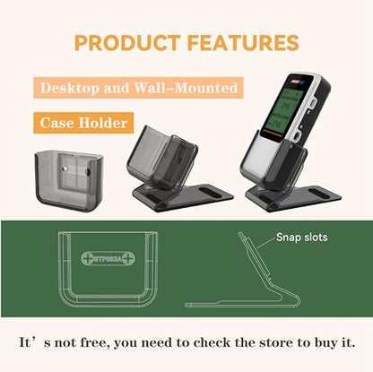 Digital Radon Detector III, White, Radon Monitor, Radon Meter, Tempered Glass, Short Term and Long Term Result, Portable, Easy to Use, 3 AAA Batteries, Switchable Between Bq/M3 and pCi/L