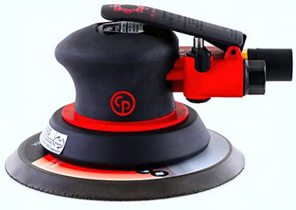 Chicago Pneumatic CP7255E - Air Random Orbital Sander Tool, Home Improvement, Woodworking Tools, Polisher, Sanding Tool, Hook & Loop, Non-Vacuum, 6 Inch (150 mm), 0.28 HP / 210 W - 12000 RPM, One Size, Factory - size: One Size, style: Non-Vacuum, Eco-Chan