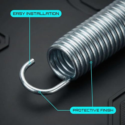 2 Pack 5-1/2 Inch 9625 Mechanical Extension Springs with Hook Ends