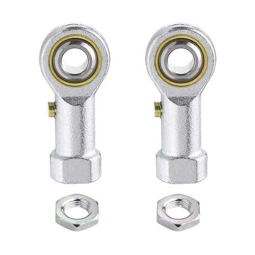 2Pcs PHSB3 Rod End Bearing 3/16 Inch Bore Pre-Lubricated 10-32 Female Thread Right Hand Heim Joint with Jam Nuts - size: 3/16, style: Right Hand